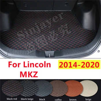 SJ Automobilinis bagažinės kilimėlis Custom Fit For Lincoln MKZ 2020 2019 2018 2017 2016 2015 2014 AUTO Tail Boot Tray Cargo Carpet Pad Protector