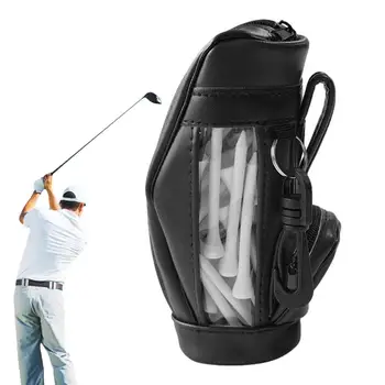 skaidrus golfo kamuoliuko juosmens krepšys nešiojamas golfo kamuoliuko laikymo krepšys golfo žaidėjo mini juosmens maišelio pakuotė su mažu užtrauktuku mažiems daiktams