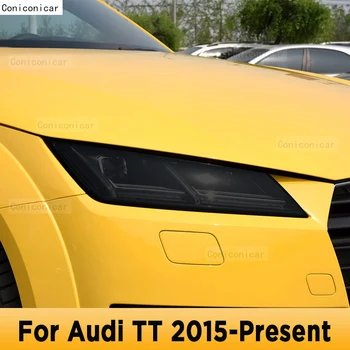 skirta Audi TT MK3 2015-ON TPU automobilio išoriniai priekiniai žibintai Apsauga nuo įbrėžimų Plėvelės dangtelis Priekinių žibintų taisymo priedų lipdukas