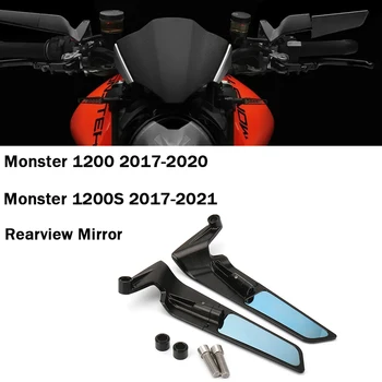 skirta Ducati Monster 1200 S 2017-2021 Galinio vaizdo veidrodėlis Monster 1200 2017-2020 Motociklas Reguliuojamas vėjo sparno šoninis galinio vaizdo veidrodis