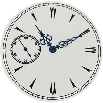 skirta ETA6497 ST3600 Laikrodžio judėjimo dalys 38,8 MM emalio balta laikrodžio ciferblatas be šviečiančio laikrodžio ciferblato su laikrodžio rankų rodyklėmis