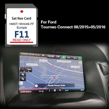 skirta Ford Tourneo Connect 08/2015 05/2016 SD kortelė Žemėlapis Europa SYNC2 F11 64GB