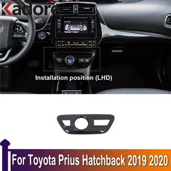 skirta Toyota Prius Hečbekui 2019 2020 Pavarų perjungimo panelės dangtelis, automobilio apdailos apdaila, interjero aksesuarai, stilius, ABS, anglies pluoštas