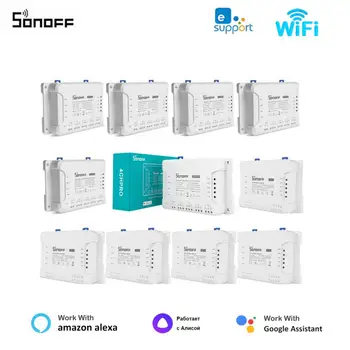 SONOFF 4CH R3/ 4CH PRO R3 Wifi šviesų jungiklio modulis 4 Gang Wi-Fi 