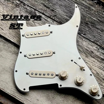 SSL1 Blues StratStyle pikapų rinkinys Pakrovimo apsauga SSS rankų darbo Alnico 5 Blues Rock ST Tinka elektrinei gitarai
