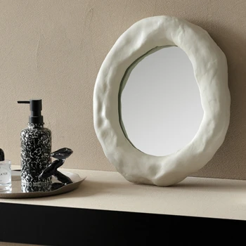 staliniai maži dekoratyviniai veidrodžiai šiaurietiški senoviniai netaisyklingi dekoratyviniai veidrodžiai rankdarbiai kabantys ozdoby do pokoju Ayna namų dekoras