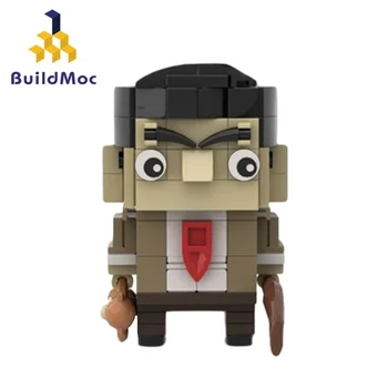Statybiniai blokai Mr.Bean MOC rinkinio komedija Veikėjai mini Brickheadz figūrėlės Kolekcija Žaisliniai vaikai Dovana