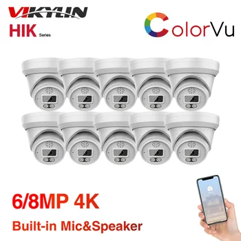 Su Hik suderinama išmaniųjų namų apsaugos kamera 8MP PoE ColorVu naktinis matymas 6MP HD 4K IR dvipusio pokalbio vaizdo stebėjimo vaizdo IPC
