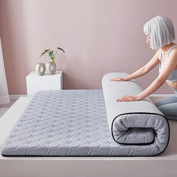 sulankstomi čiužiniai lovos kilimėlis, 5cm, storas lateksas, miegamojo baldai, korio oro pralaidumas, stereoskopinis, pakabinamas procesas