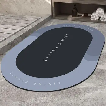 Super sugeriantis vonios kilimėlis Greitai džiūstantis vonios kilimėlis Neslidus įėjimo durų kilimėlis Nappa odos grindų kilimėliai Tualeto kilimas Namų dekoras