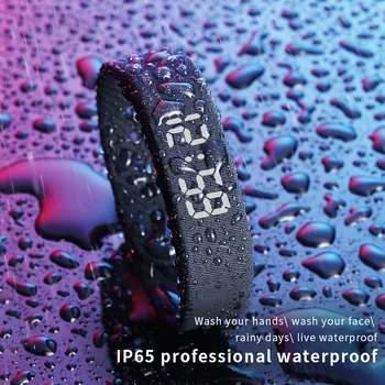 T5 išmanioji daugiafunkcinė apyrankė Fitneso apyrankė IP65 Vandeniui atsparus sportinis LED aktyvumo stebėjimo įrenginys Išmanusis laikrodis Žingsniamatis