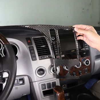 Toyota Tundra 2007-2013 pikapui Automobilio prietaisų skydelis didelis skydas dekoratyviniai lipdukai minkštas anglies pluoštas prietaisų skydelio apsauga