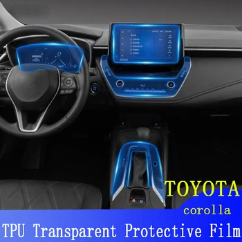 TPU skirta Toyota Corolla automobilio salono lipdukų centrinei konsolei Navagation Dachboard Transparent Anti-scratch Repair plėvelės priedai