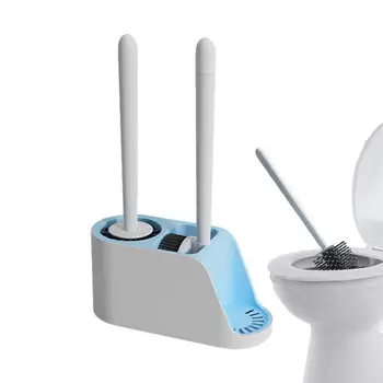 Tualeto valymo šepetys silikoninis vonios kambario valymo šveitiklis Daugkartinio naudojimo vonios valymo įrankis Silikoninis tualeto šepetys voniai