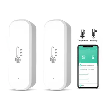 Tuya Smart Zigbee temperatūros ir drėgmės jutiklio patalpų termometras namų darbui su Alexa Google Home Assistant