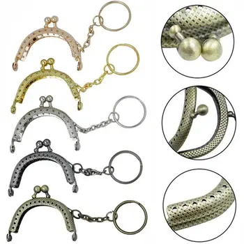 U Shape Arch Frame Bags Part Replacement Key Ring Metal Clutch Lock Coin Purse Frame Kiss Clasp Lock Piniginės aksesuaras