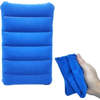 Ultralight Pripučiama kempingo pagalvė Kompaktiškas pūkinio audinio kelioninis oro pagalvę lauko žygiams Kuprinė Kaklo juosmens atrama