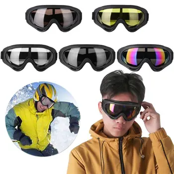 Unisex snieglenčių dulkėms atsparus Moto dviračių slidžių akiniai Žieminiai vėjo nepraleidžiantys akiniai Objektyvo rėmelis
