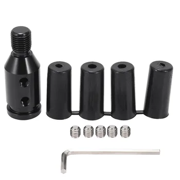 Universalus aliuminio poslinkio rankenėlės adapteris be srieginių perjungiklių 12X1.25mm, automobilių priedai (juodi)
