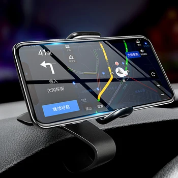 Universalus reguliuojamas automobilio prietaisų skydelis Montuojamas telefono laikiklis Lengvas spaustukas Stovas Automatinis telefonas GPS ekrano laikiklis