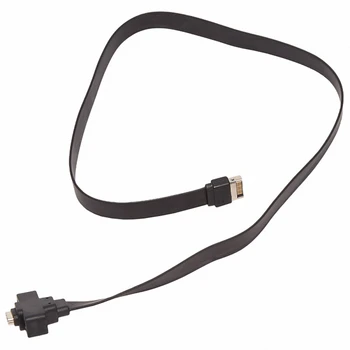USB 3.1 Priekinis skydelis E tipas Vyriškas į USB-C C tipo išplėtimo kabelis Kompiuterio pagrindinės plokštės jungtis Laido laido linija