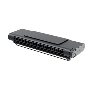 USB Office nešiojamasis belapis įkrovimo ventiliatorius stiprus kabantis ekrano ventiliatorius (juodas,1 komplektas)