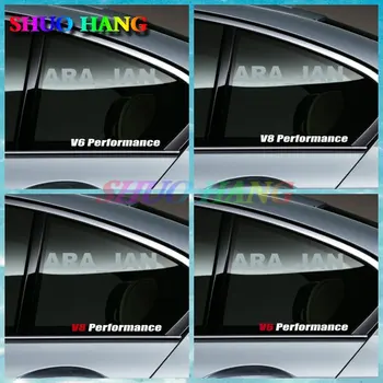 V6 V8 Performance Decal Sportinio automobilio lipdukas Logotipas Automobilio lango ženklelis Vinilo automobilio priedai Automobilio lango bagažinė Aukštos kokybės lipdukas PVC