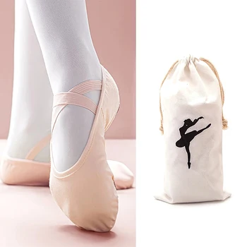 Vaikų baleto batelių laikymo krepšys Didelės talpos dviguba sutraukiama šokių įranga Nešiojamų daiktų laikymo paketas