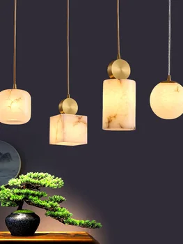 Vario marmuro šviesus prabangus šviestuvas miegamojo naktinis šviestuvas laiptai restorano lempa naujas kinų europietiškas amerikietis minimalistas