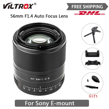 Viltrox 56mm F1.4 fotoaparato objektyvas skirtas Sony E Mount Auto Focus Prime didelės diafragmos portretinis objektyvas APS-C kaip A7R IV A7III A9II A6600