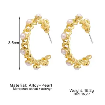 Vintažinių dirbtinių spalvų karoliukų pakabukų auskarų rinkinys moterims Fashion Boho Gold Color Simple Jewelry Gift didmeninė prekyba