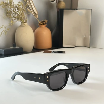 Vip Luxury Brands ACETATE stačiakampio modelis DTS701 Pilot Titanium akiniai nuo saulės oculos de sol masculino su originaliu dėklu