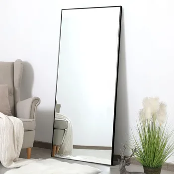 viso ilgio veidrodis sieninis veidrodis laisvai stovintys veidrodžiai miegamajame elegantiškas didelio kūno viso kūno stiklas šeimos gyvenimas