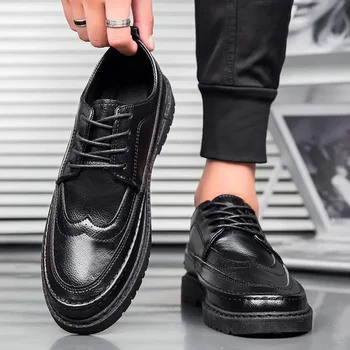 Vyriški batai 2023 m. ruduo Nauja tendencija Retro zomšiniai odiniai batai Vyriški ir britiško stiliaus sportiniai laisvalaikio boratai