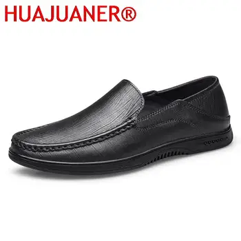 Vyriški natūralios odos batai Aukštos kokybės laisvalaikio batai Vyras Dizainerio batai Zapatos De Hombre Slip-On Prabangūs Loafers Prekės ženklas Vyriški batai