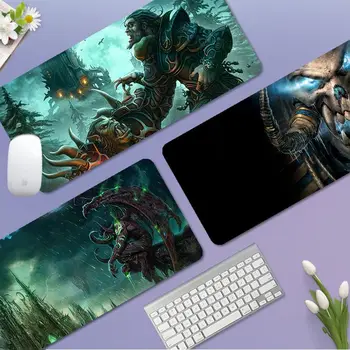 W-Warcraft žaidimas Pelės kilimėlis didelis XXL sutirštintas pelės kilimėlis Negabaritinė žaidimų klaviatūra Nešiojamojo kompiuterio stalo kilimėlis