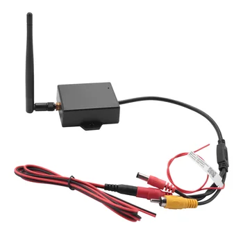 WiFi belaidžio siųstuvo modulis Automobilio atsarginė kamera AV vaizdo galinio vaizdo rinkiniai Juoda