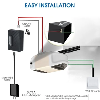 WiFi Switch Išmaniųjų namų garažo durų atidarymo valdiklis, skirtas EWeLink APP Telefono valdymas balsu, skirtas Alexa, skirtas Google Home
