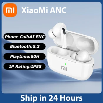 Xiaomi TWS Bluetooth 5.3 ausinės Aktyvus triukšmo slopinimas E17 ANC belaidės ausinės HiFI stereofoninio garso ausinės WithMic