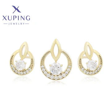 Xuping Jewelry New Fashion Europe Style Light Gold Color pakabukas Auskarų rinkinys moterims Klasikinė banketinė dovana X000755864