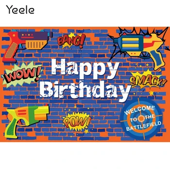 Yeele Boy gimtadienio vakarėlis Photocall Sveiki atvykę į mūšio lauką Animacinis filmas Žaislinis kūdikio dušas Foninė fotografija Fonas