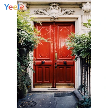Yeele Grunge Vintage Red Door Passage Photography Fonas Photographic Studio Photo Photocall Fono dekoracijos Prop