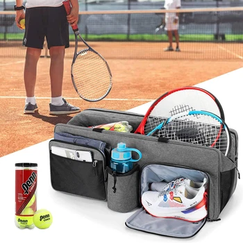 YFASHION NYLON teniso įrangos krepšys Teniso rankinis su batų skyriumi Sportinė kuprinė Krepšys Kelionėms po lauką Moterys vyrai