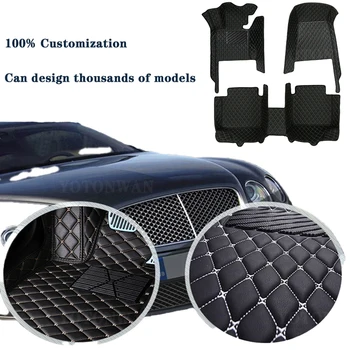 YOTONWAN Aukštos kokybės odinis individualizuotas automobilių grindų kilimėlis, skirtas Citroen C5 2010-2016 metai Interjero detalės Automobilių aksesuarai Automobilių stilius