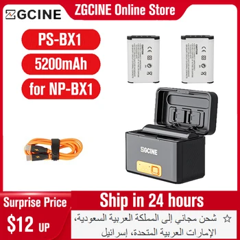 ZGCINE PS-BX1 NP-BX1 akumuliatorius Greito įkroviklio dėžutė Baterija Išmanusis įkrovimo dėklas Įkraunama pagalbinė baterija, skirta Sony NP-BX1 akumuliatoriui