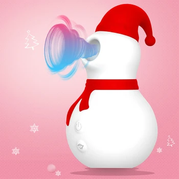 Čiulpiantys vibratoriai Kalėdinis sniego senis čiulpia žaislus Klitorio vakuuminiai stimuliatoriai Suaugusiųjų spenelių sekso žaislai Moteriški masažuokliai Sekso žaislai 18