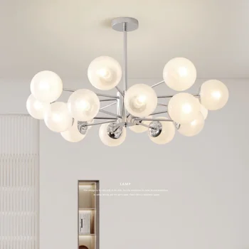 Šiaurės stiklo šviestuvas Stebuklingos pupelės Šiaurės šalių prabangos kūrybingi menininkai Apšvietimas Moderni minimalistinė atmosfera LED svetainės šviestuvai