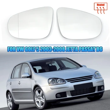 Šildomas skaidrus galinio vaizdo šoninio veidrodžio stiklo objektyvas, skirtas Volkswagen Golf 5 MK5 GTI variantui R32 Plus CrossGolf MK5 pakeisti
