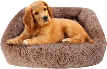 Šunų lova Miegantis kilimėlis Žieminė kačių lova Kvadratinės glamonių lovos Minkšta pūkuota pliušinė šuniuko pagalvėlė mažiems vidutiniams dideliems šunims Katės