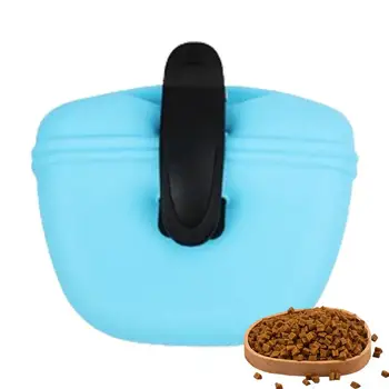 Šunų skanėstas Maišelis Silikono dresūros konteineris Spaustukas nešiojamas maisto atlygio laikymo krepšys lauke Šuniuko užkandis Maišelis augintinių reikmenys